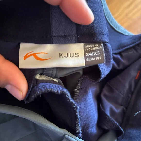 KJUS Golf Pant Womens 34 XS Steel Blue Ikala 7/8 Treggings Pull On Ankle Length - Picture 14 of 16